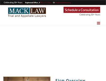 Tablet Screenshot of macklawfirm.org